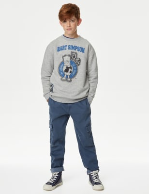 

Boys,Unisex,Girls M&S Collection Cotton Rich The Simpsons™ Sweatshirt (6-16 Yrs) - Grey, Grey