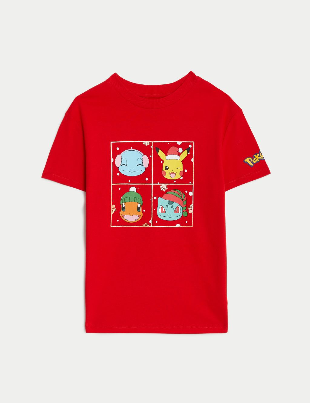 Pure Cotton Pokémon™ Christmas T-Shirt (6-16 Yrs) image 2