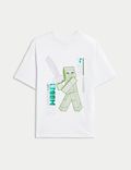 Puur katoenen T-shirt met Minecraft™-motief (6-16 jaar)