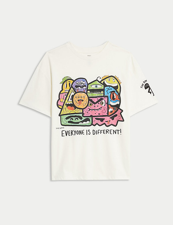 Puur katoenen Doodle Boy™-T-shirt (6-16 jaar) - BE