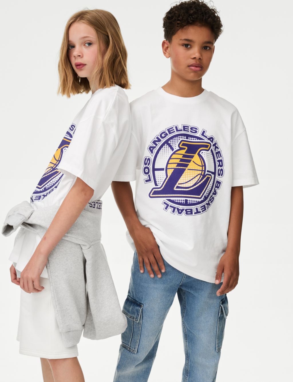 NBA Pure Cotton LA Lakers T-Shirt (6-16 Yrs)