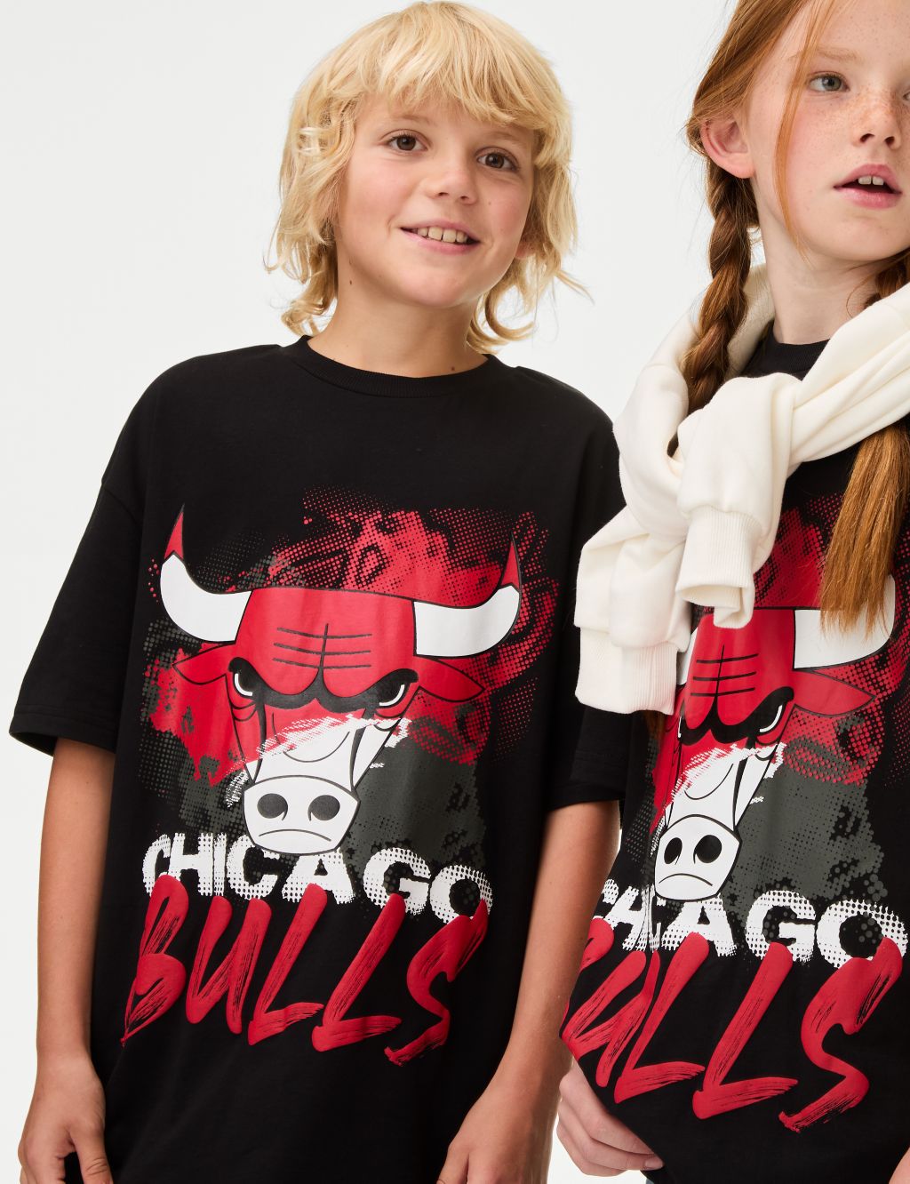 NBA Pure Cotton Chicago Bulls T-Shirt (6-16 Yrs)