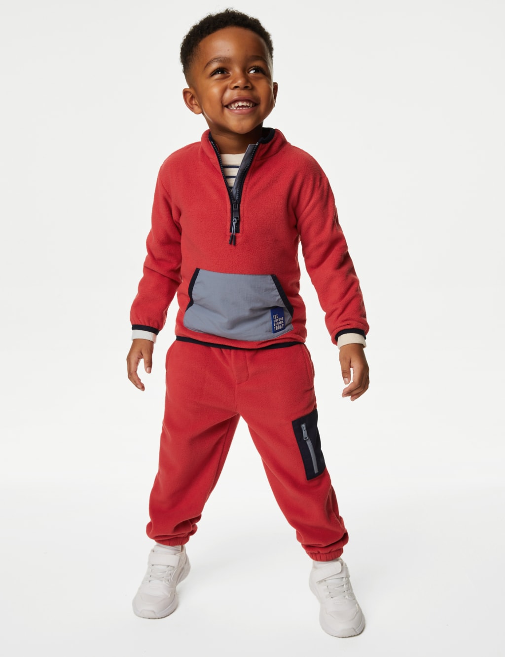 Boys Red Joggers M S