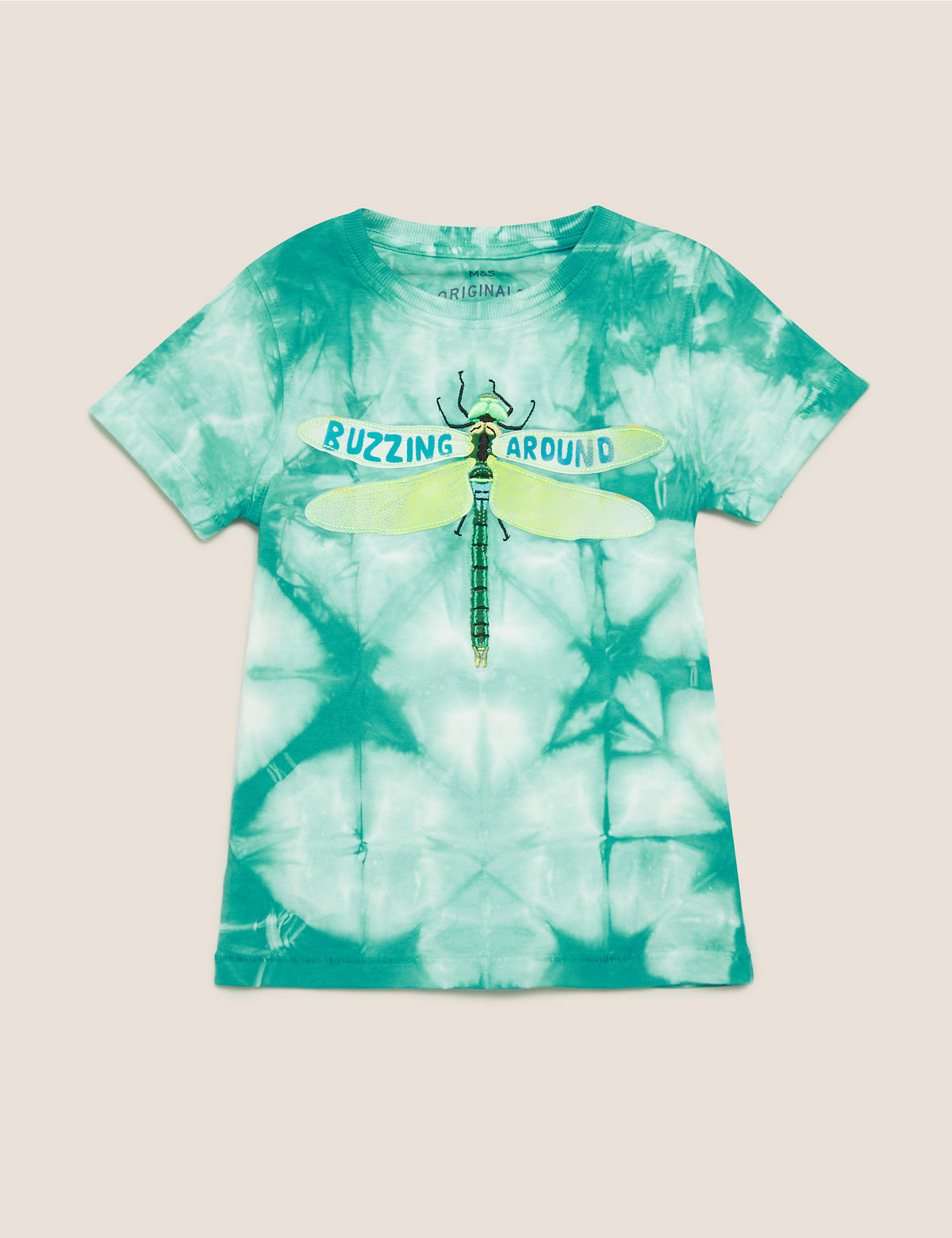 Pure Cotton Tie Dye Dragonfly T-Shirt