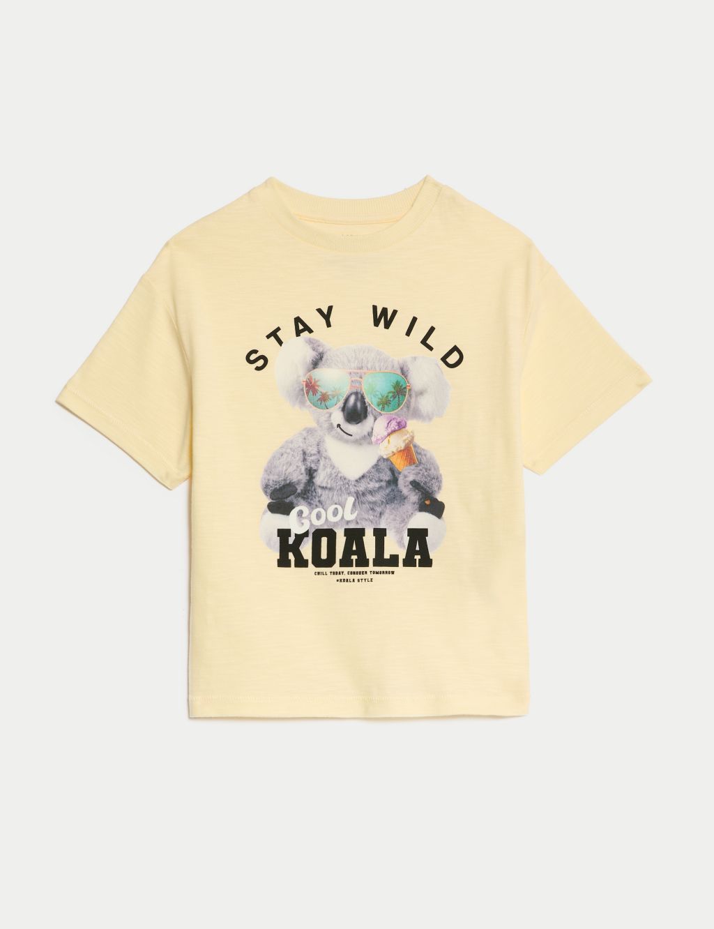 Pure Cotton Koala Graphic T-Shirt (2-8 Yrs)