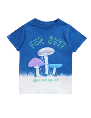 

Boys M&S Collection Pure Cotton Mushroom Tie-Dye T-Shirt (2 - 7 Yrs) - Dark Marine, Dark Marine