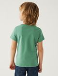 T-shirt με σχέδιο κάκτο από 100% βαμβάκι (3-8 ετών)