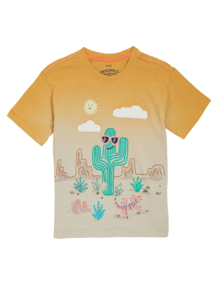 

Boys M&S Collection Pure Cotton Cactus T-Shirt (2-7 Yrs) - Orange Mix, Orange Mix