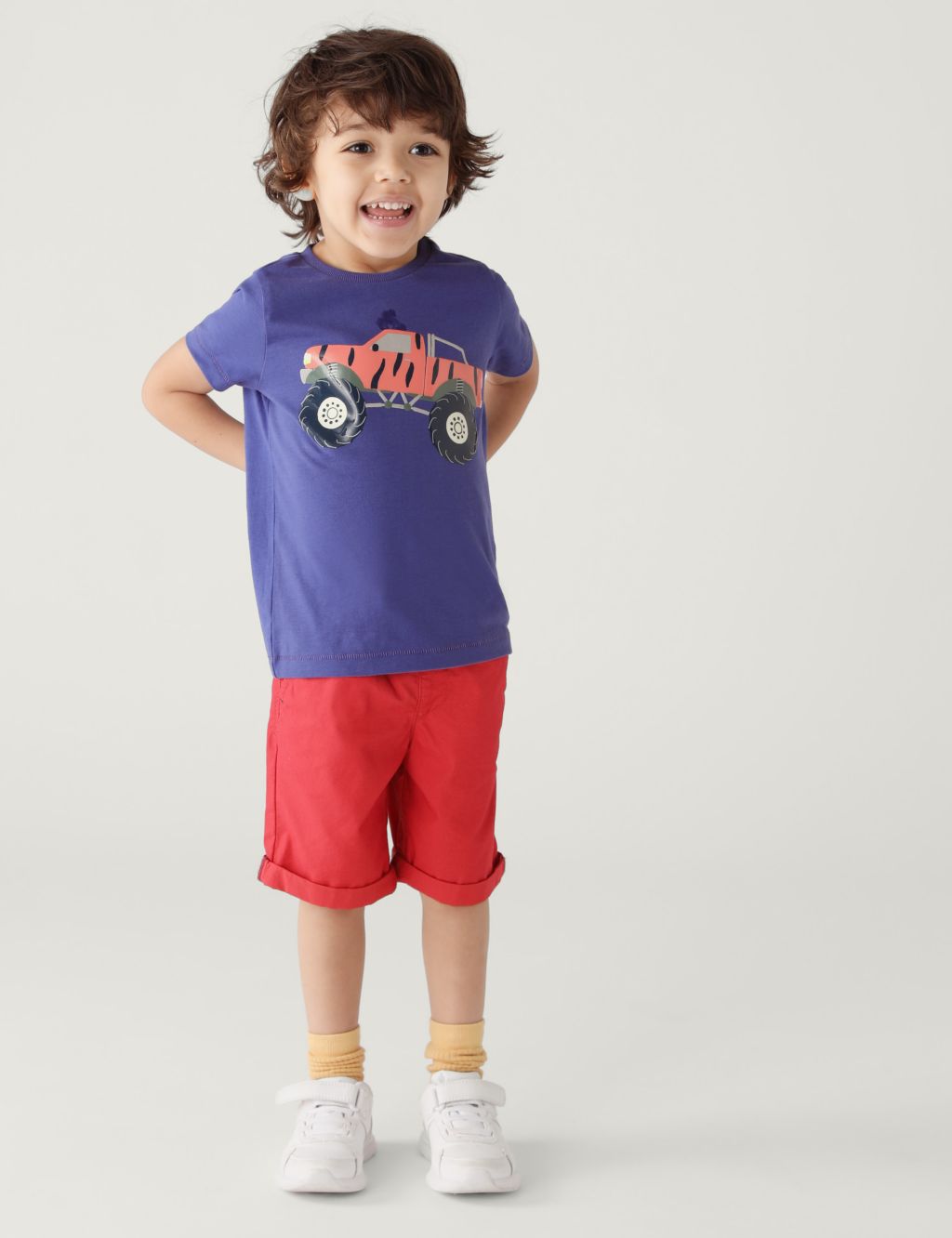 Pure Cotton Monster Truck T-Shirt (2-8 Yrs) image 1