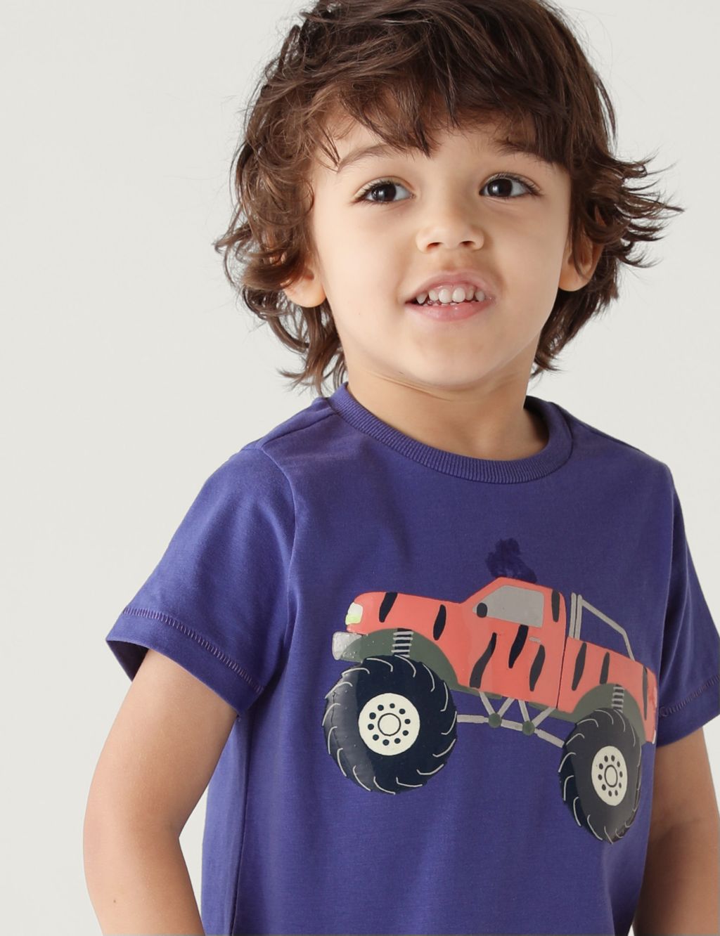 Pure Cotton Monster Truck T-Shirt (2-8 Yrs) image 2