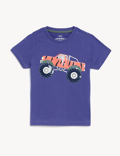 Pure Cotton Monster Truck T-Shirt