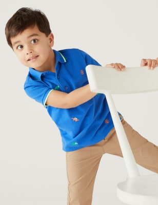 Baby printed polo shirt Better Cotton