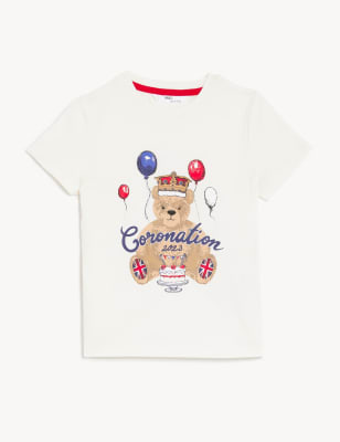 

Boys M&S Collection Pure Cotton Coronation T-Shirt (2-8 Yrs) - Cream Mix, Cream Mix