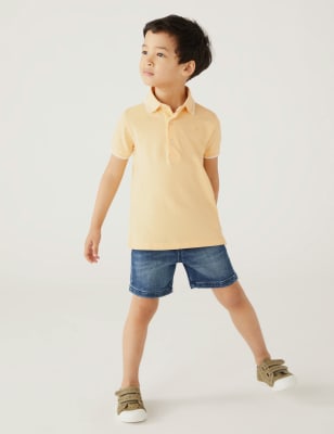 

Boys M&S Collection Pure Cotton Polo Shirt (2-8 Yrs) - Yellow, Yellow