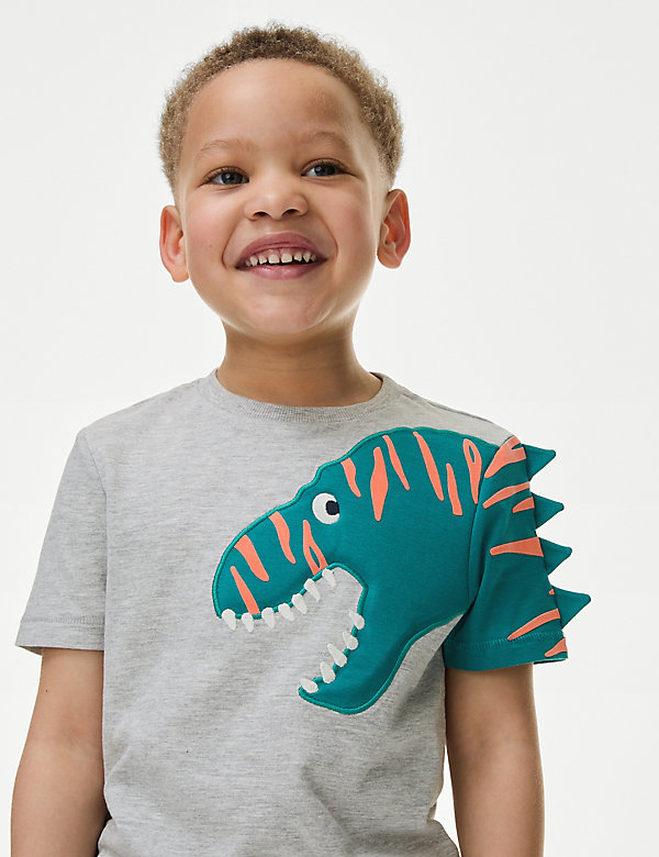 T-shirt 100&nbsp;% coton à motif The Good Dinosaur™ et pointes (du 2&nbsp;au 8&nbsp;ans) - LU