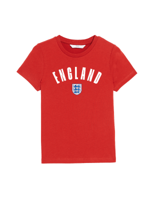 

Boys M&S Collection Pure Cotton England T-Shirt (3-7 Yrs) - Red, Red