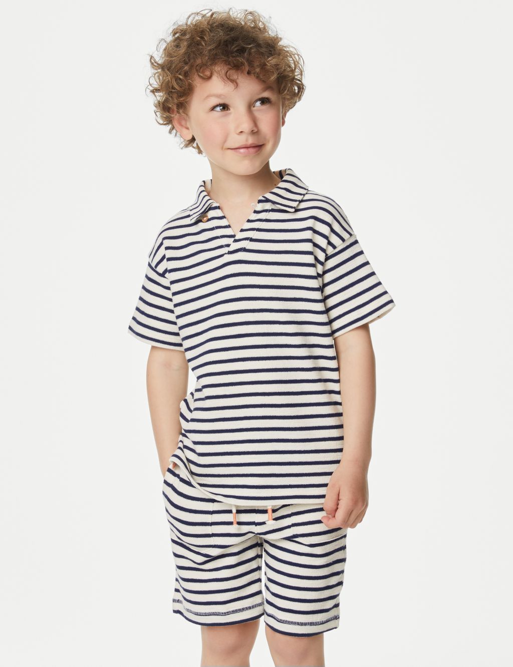 Pure Cotton Textured Striped T-Shirt (2-8 Yrs) image 2
