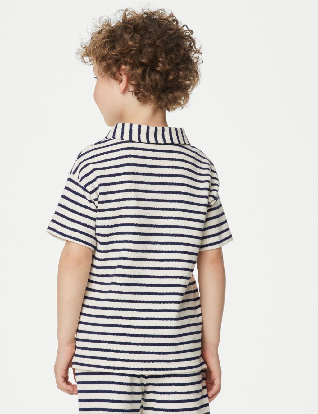 Pure Cotton Textured Striped T-Shirt (2-8 Yrs) image 3