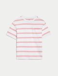 Pure Cotton Striped T-Shirt (2-8 Yrs)