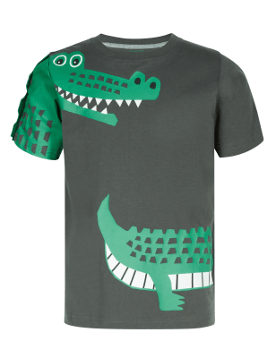 crocodile design t shirt