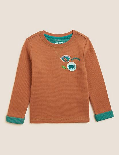 Pure Cotton Embroidered Top (2-7 Yrs)