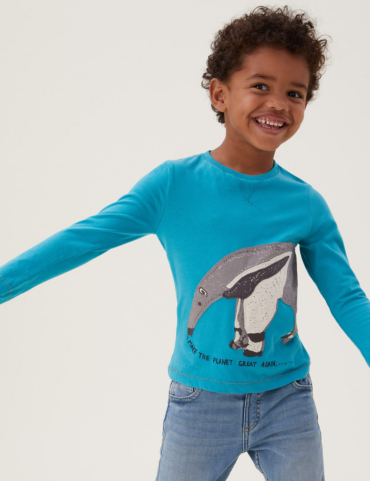 Pure Cotton Anteater Top (2-7 Yrs)