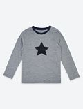 Pure Cotton Star Print Top (3 Months - 7 Years)