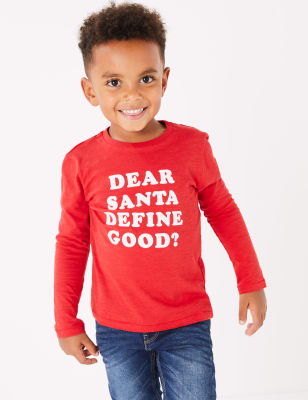 Top avec texte &laquo;&nbsp;Dear Santa&nbsp;&raquo; (du 3&nbsp;mois au 7&nbsp;ans)