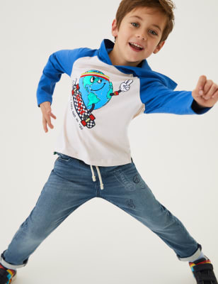 

Boys M&S Collection Pure Cotton Earth Skate Graphic Hooded Top (2-7 Yrs) - Calico Mix, Calico Mix