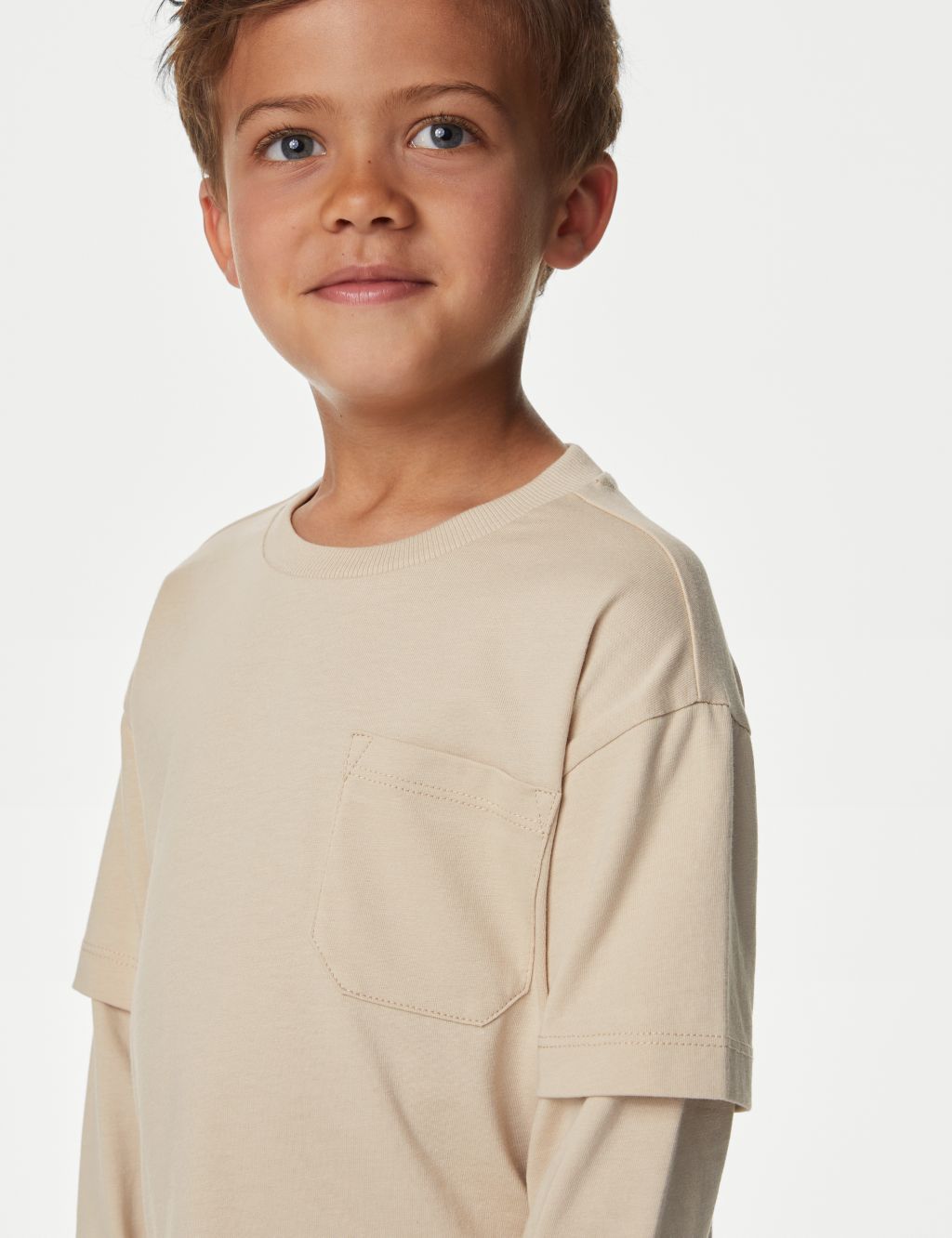 Pure Cotton Mock Sleeve Top (2-8 Yrs) image 3