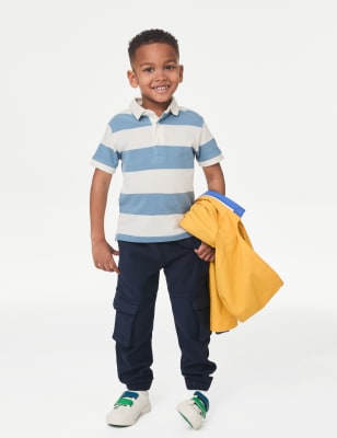 Pure Cotton Striped Polo Shirt (2-8 Yrs)