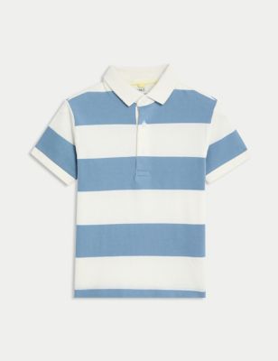 Pure Cotton Striped Polo Shirt (2-8 Yrs)