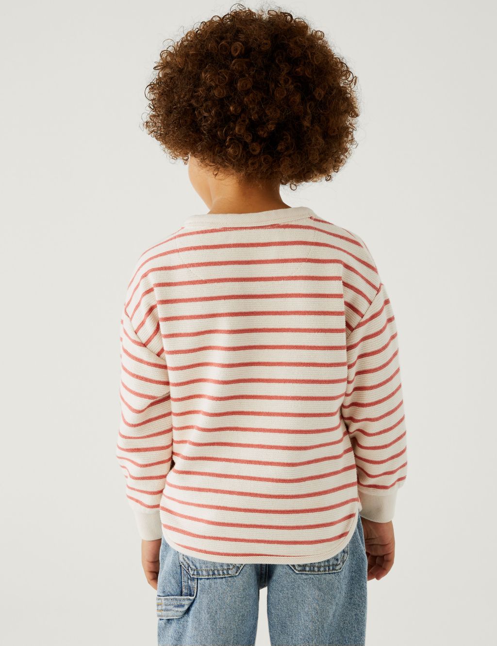 Cotton Rich Striped Sweatshirt (2-8 Yrs) image 5