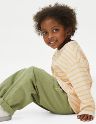 Cotton Rich Striped Sweatshirt (2-8 Yrs)