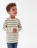 3pk Pure Cotton Patterned Tops (2-7 Yrs)