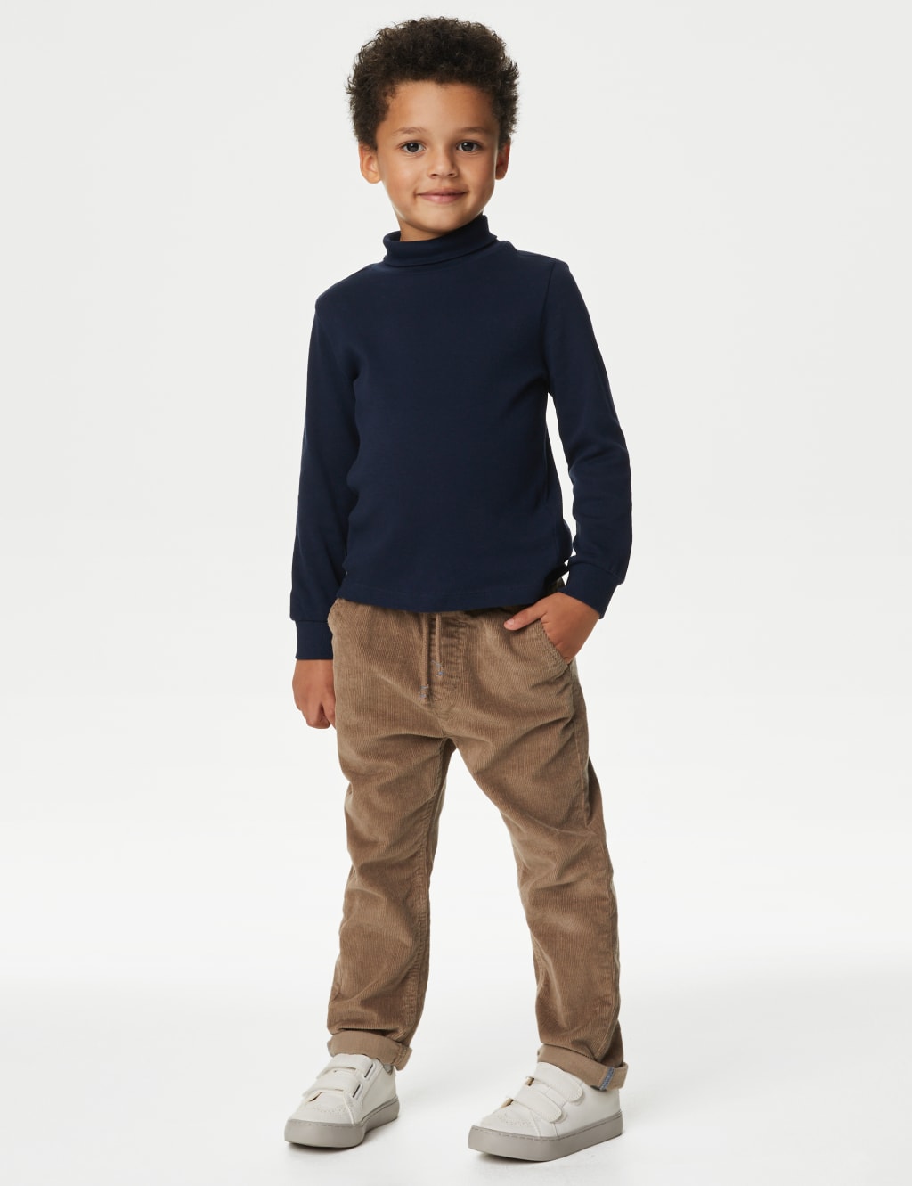 Pure Cotton Roll Neck Top (2-8 Yrs) image 3