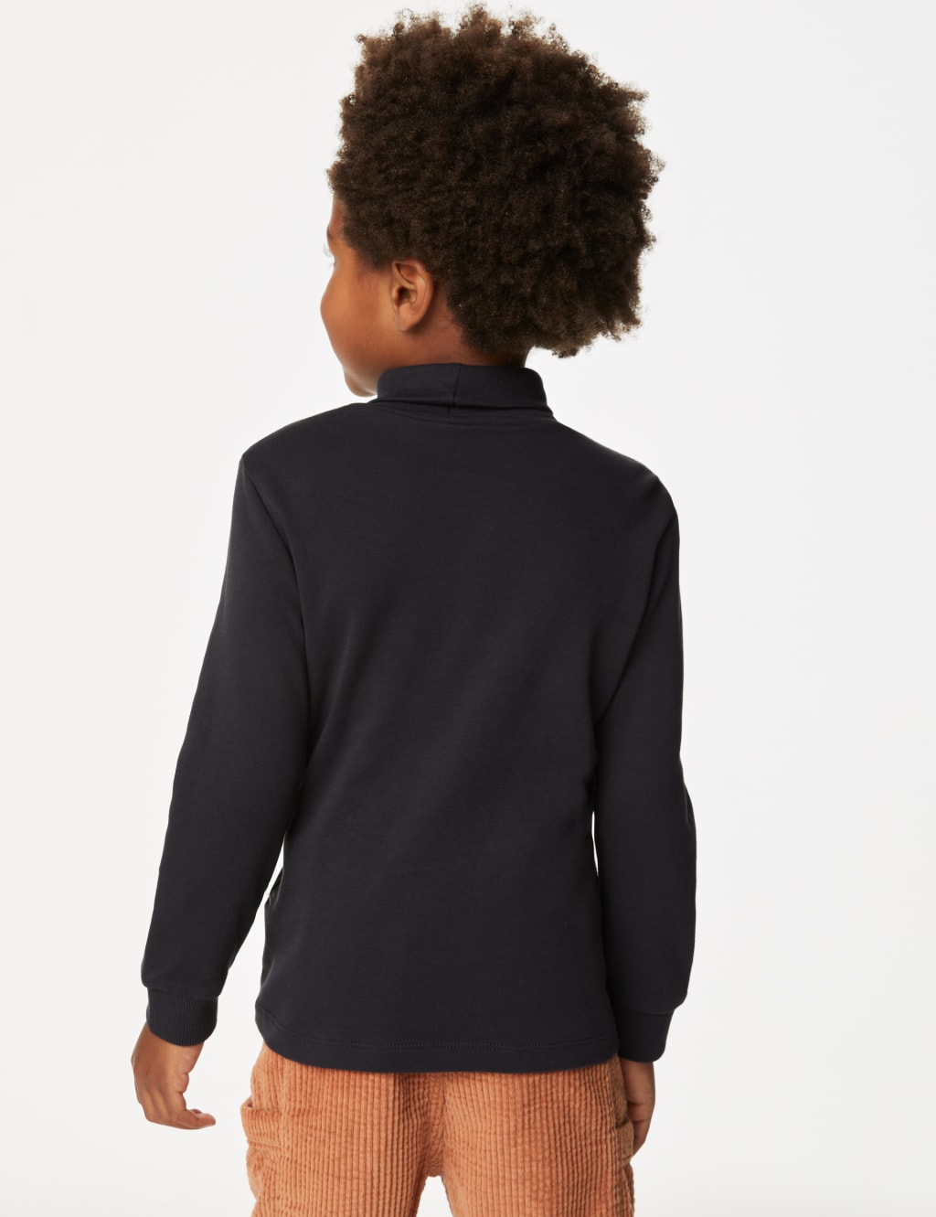 Pure Cotton Roll Neck Top (2-8 Yrs) image 4
