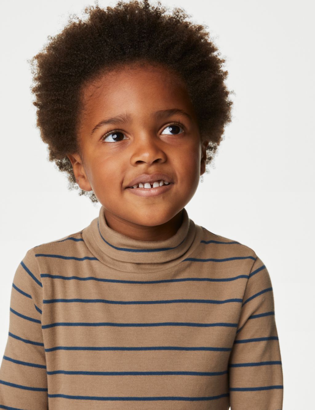 Pure Cotton Roll Neck Top (2-8 Yrs) image 3