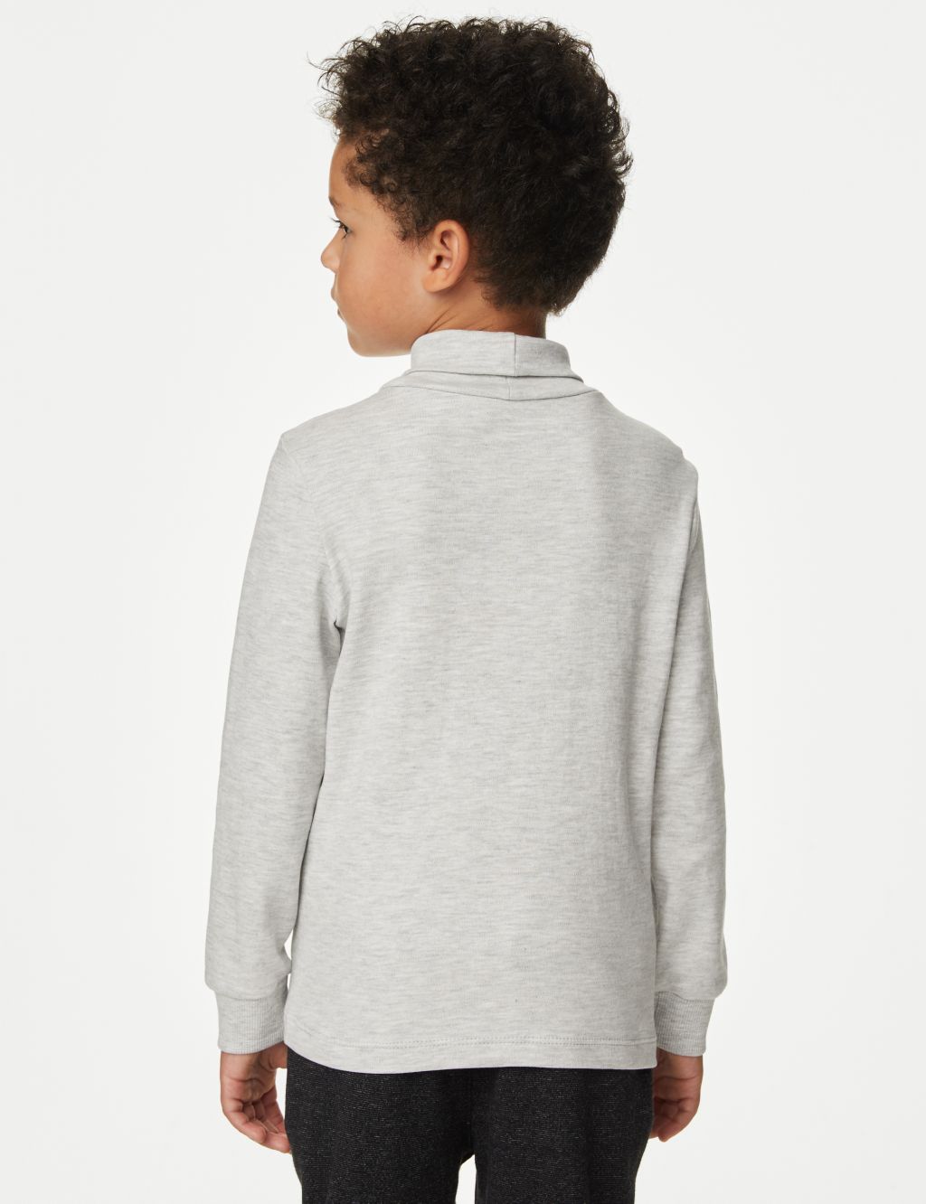 Pure Cotton Roll Neck Top (2-8 Yrs) image 4