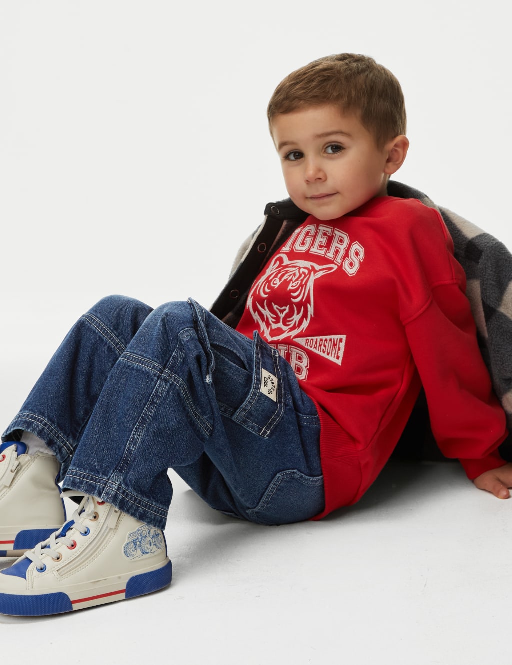 Denim Cargos (2-8 Yrs) image 1