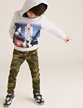 Cotton Camouflage Pull-on Jeans (2-7 Yrs)