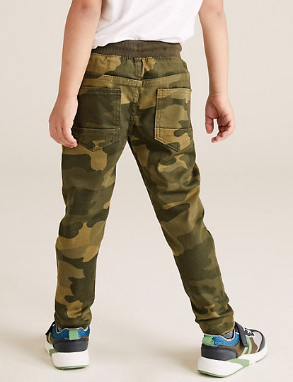 Cotton Camouflage Pull-on Jeans (2-7 Yrs)