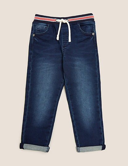 Regular Cotton Rich Comfort Waist Rainbow Jeans (2-7 Yrs)