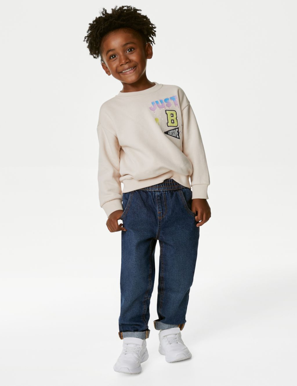 Relaxed Denim Jeans (2-8 Yrs) image 1