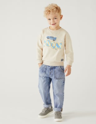 

M&S Collection Denim-Jeans aus reiner Baumwolle (2-8 J.), Denim