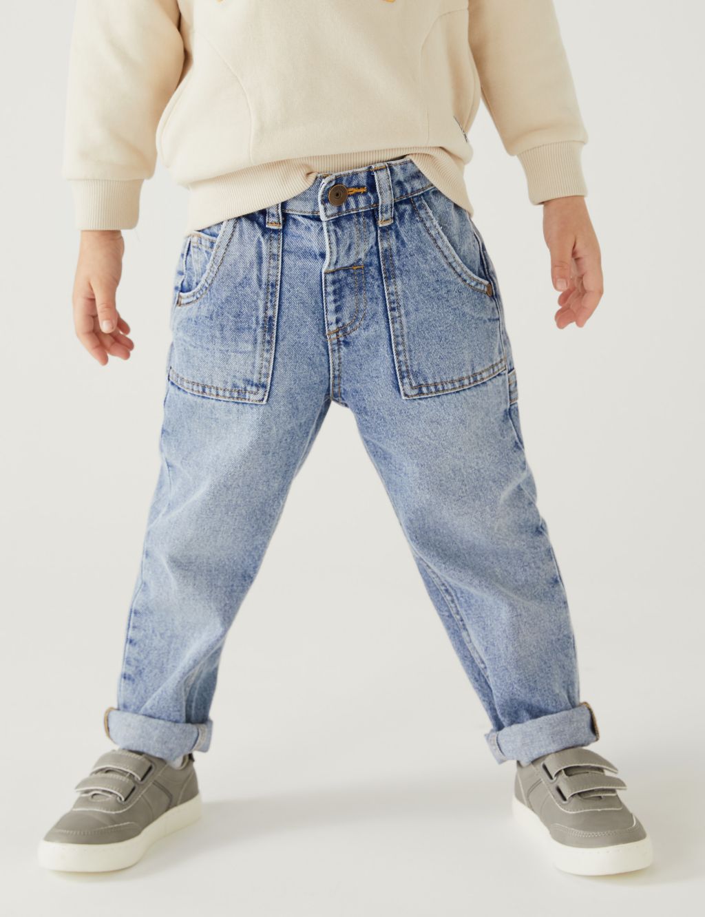 Pure Cotton Denim Jeans (2-8 Yrs) image 4