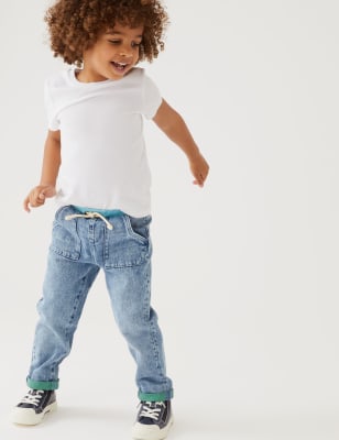 

Boys M&S Collection Regular Pure Cotton Jeans (2-8 Yrs) - Denim, Denim