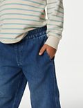 Puur katoenen, ruimvallende jeans (2-8 jaar)