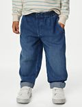 ג'ינס מכותנה טהורה בגזרה נוחה (8-2 שנים)