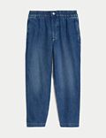 Puur katoenen, ruimvallende jeans (2-8 jaar)